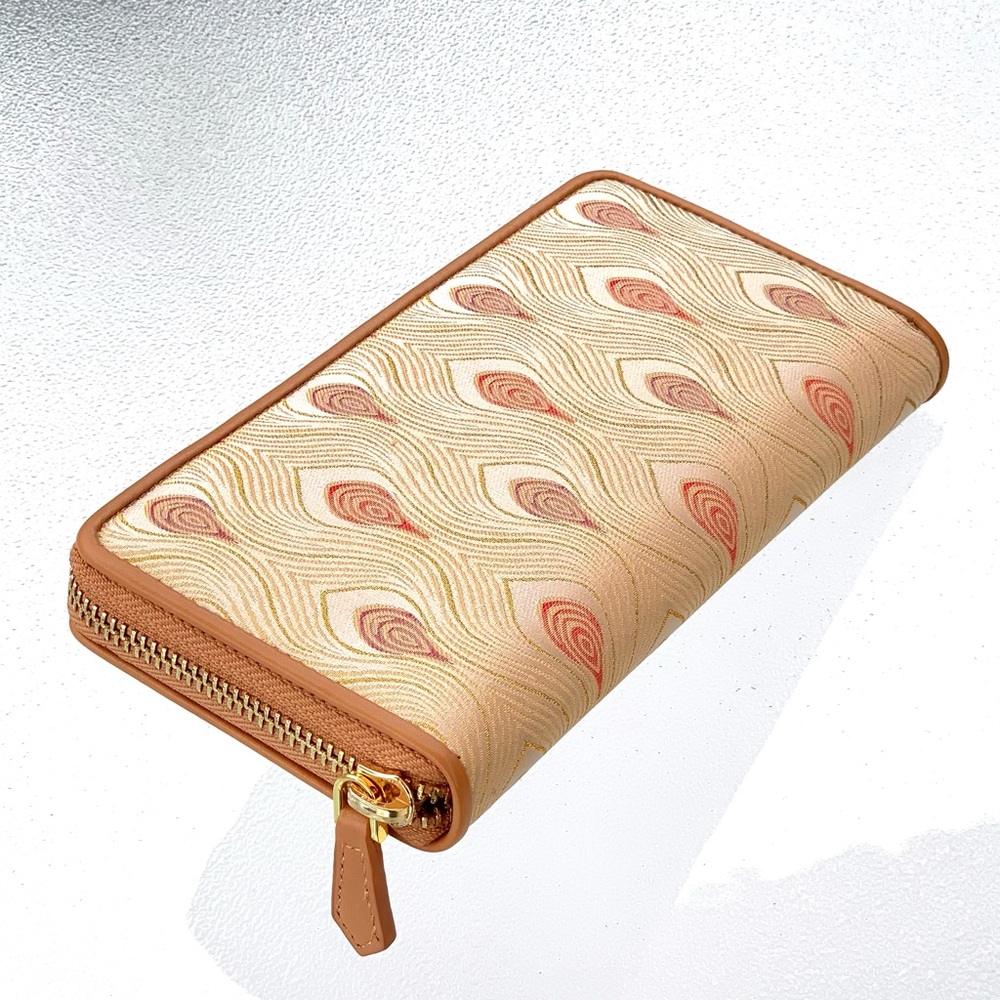 Silk Saint Joy Suzhou Song Brocade Zip Wallet